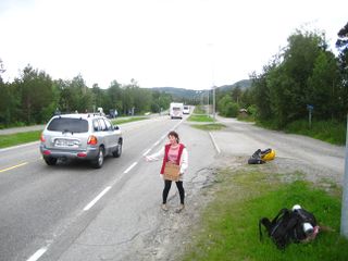 Erga hitchhiking in Alta
